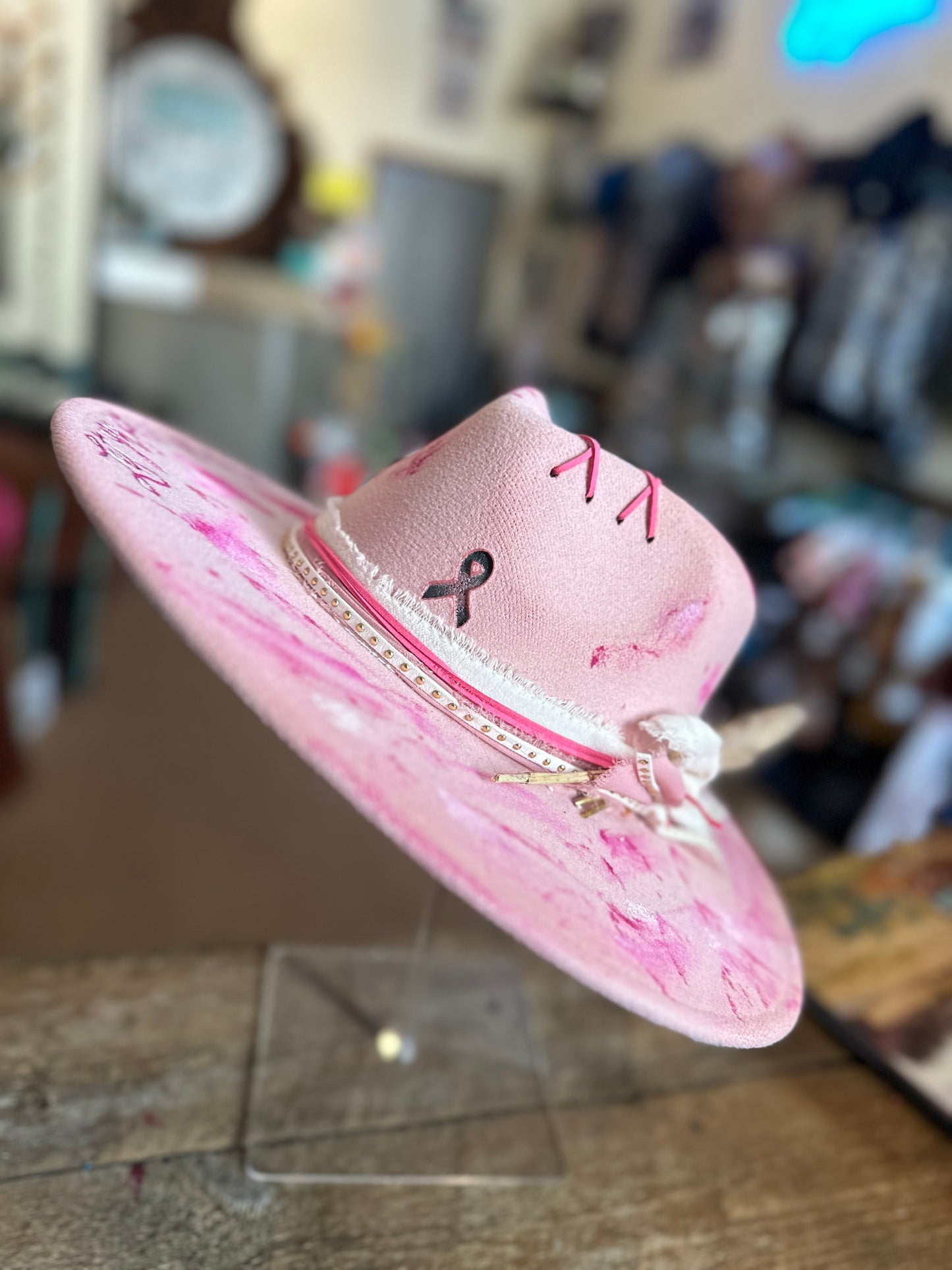 Breast Cancer Awareness Fedora
