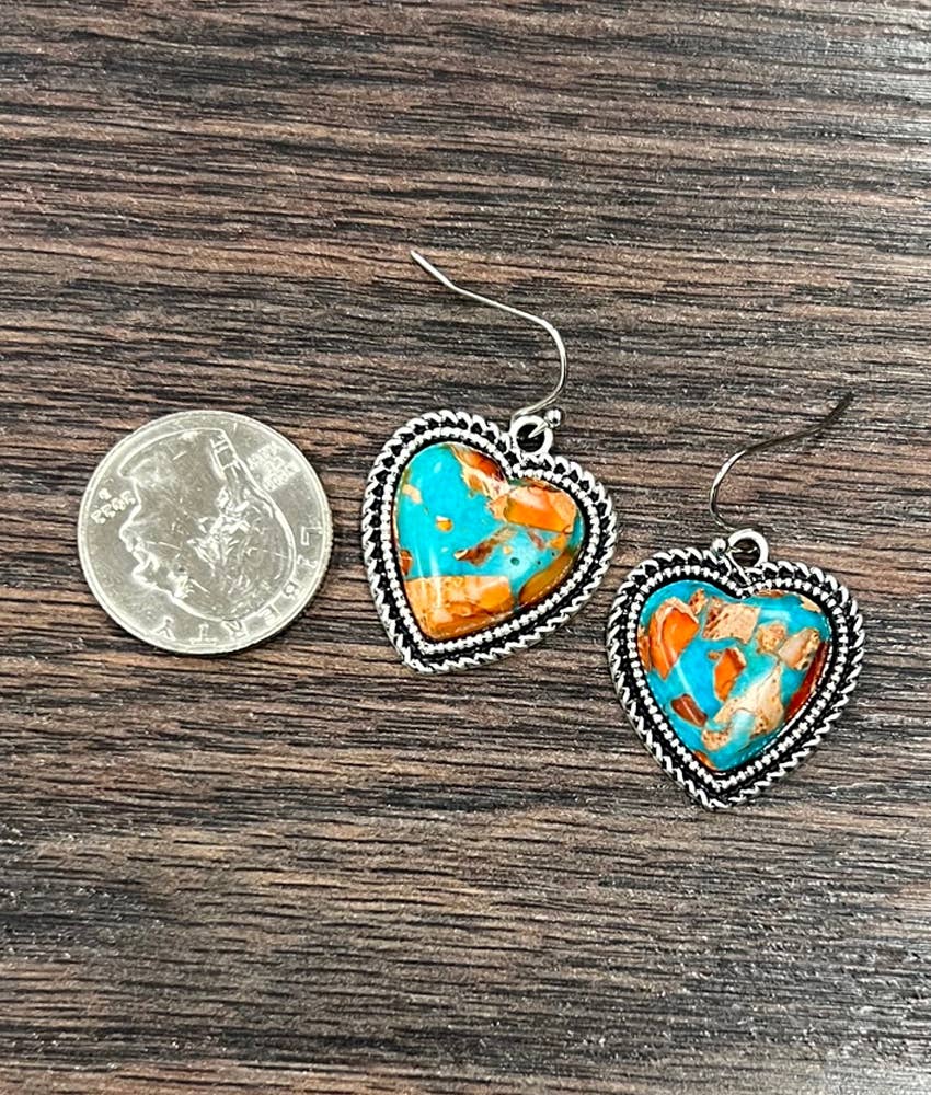 Spiny Oyster Heart Dangles