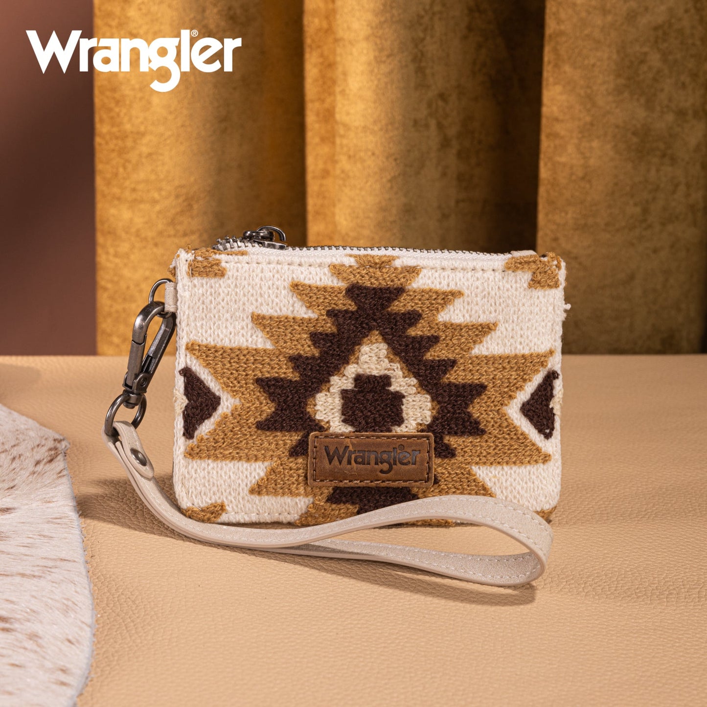 Wrangler Aztec Boho Handbag - BEIGE