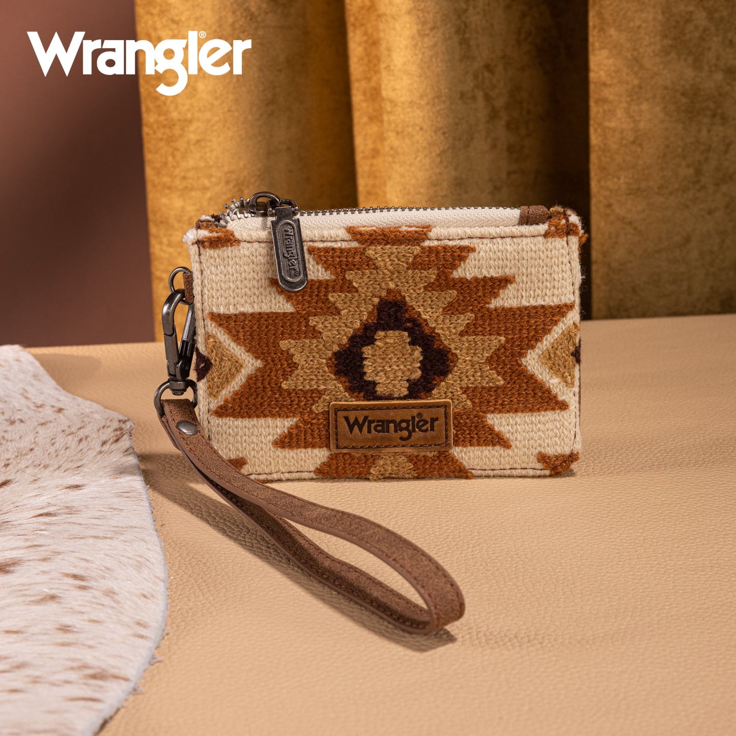 Wrangler Aztec Boho Handbag - BROWN