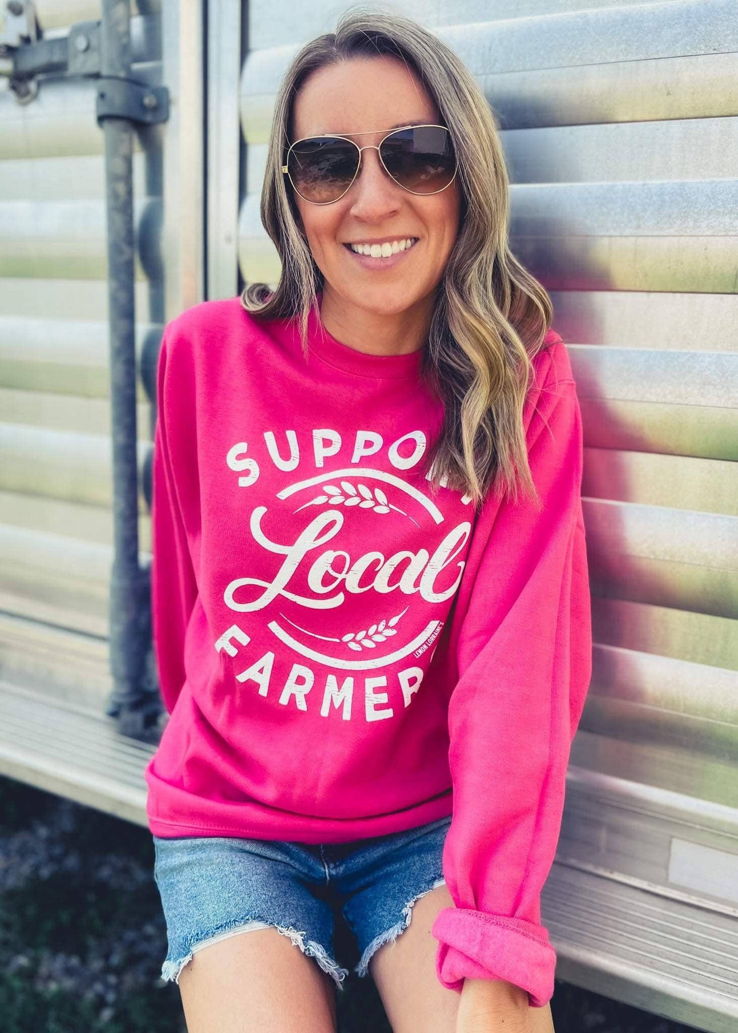 Support Local Farmers - Crewneck Sweatshirt