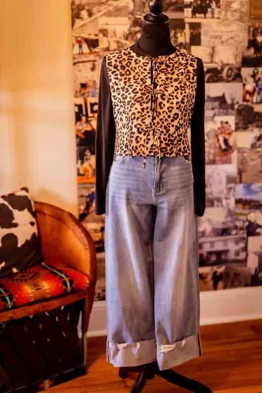 Leopard Print Vest