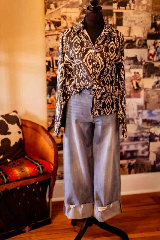 Sundown Smoke Button Up
