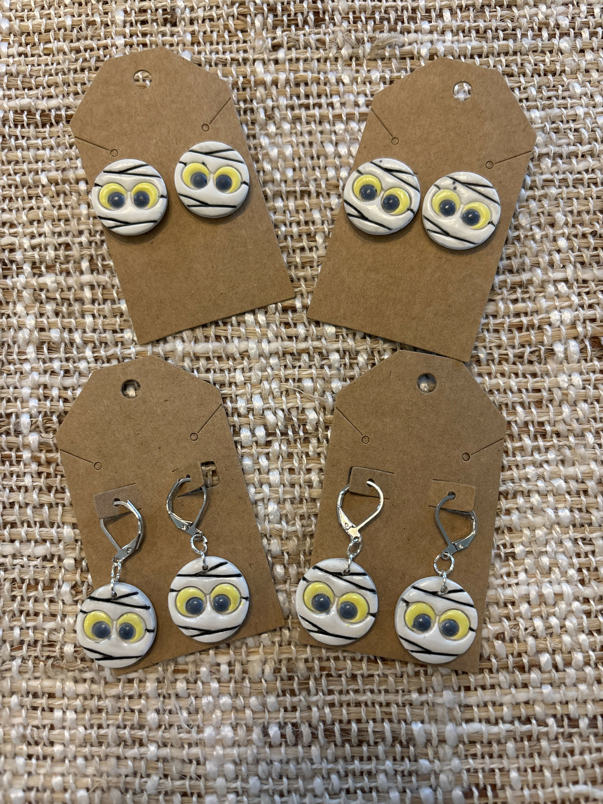 Halloween Mummy Earrings