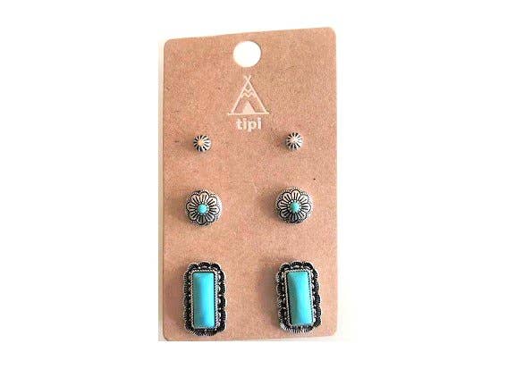 Turquoise Earring Set