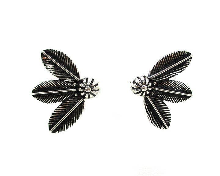 Feather Post Earrings