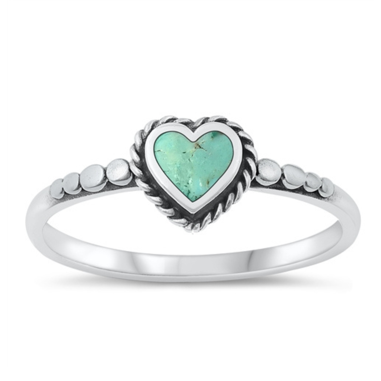 Turquoise Heart Ring