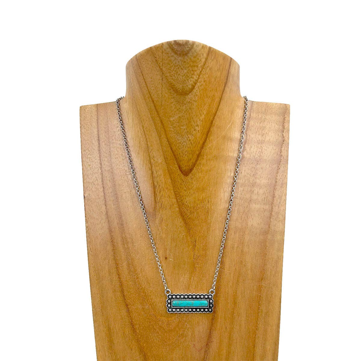 TURQUOISE BAR NECKLACE