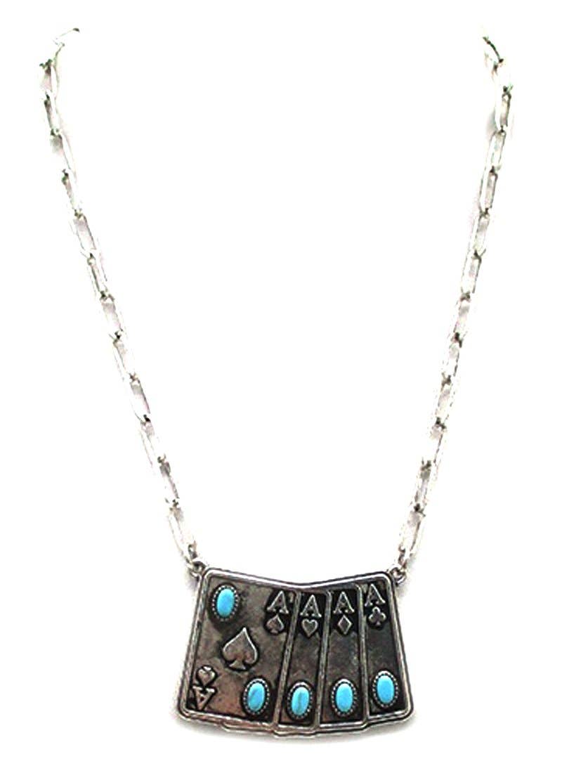 Western Aces Necklace