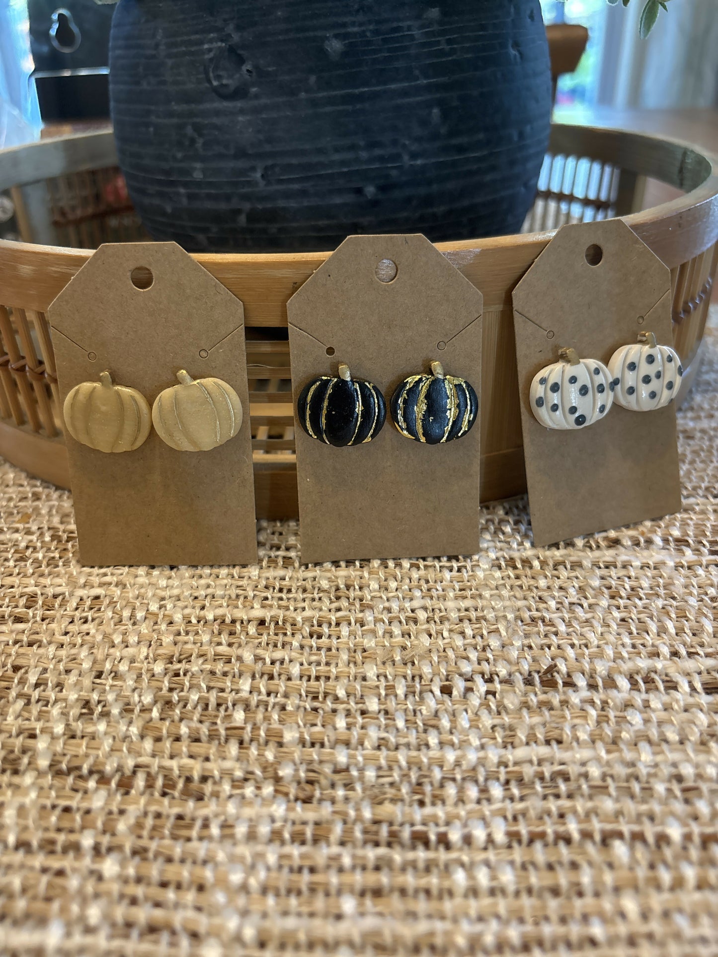 Pumpkin Stud Earrings