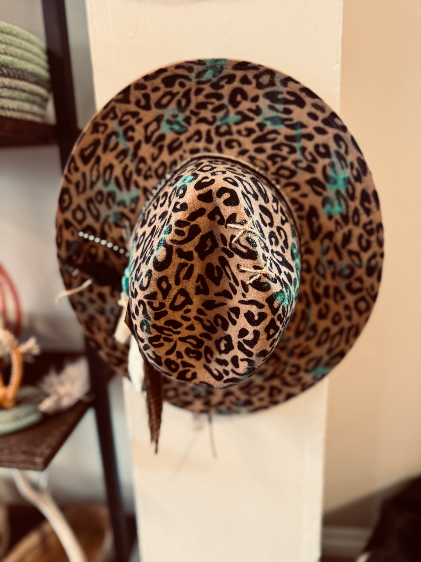 Desert Gypsy Leopard Fedora Hat