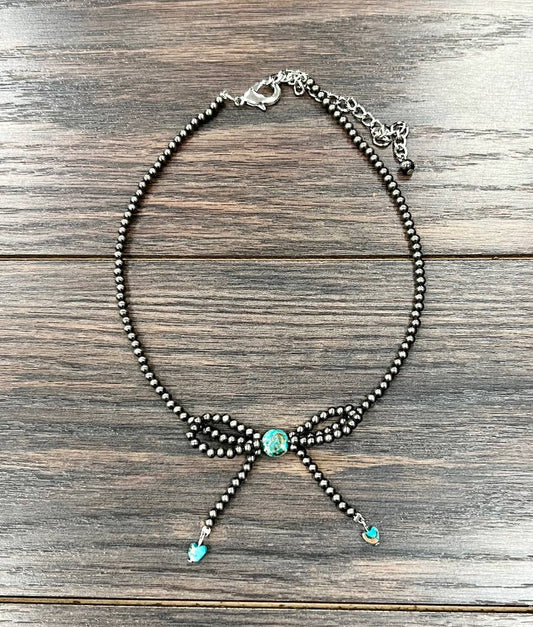 4mm Navajo Bow Bead Necklace