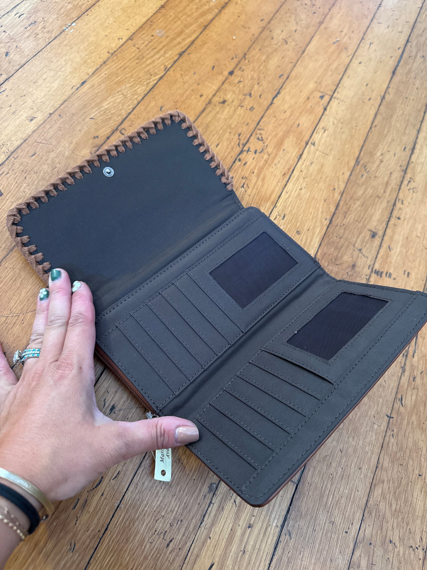 Trinity Ranch Leather Tooled Wallet
