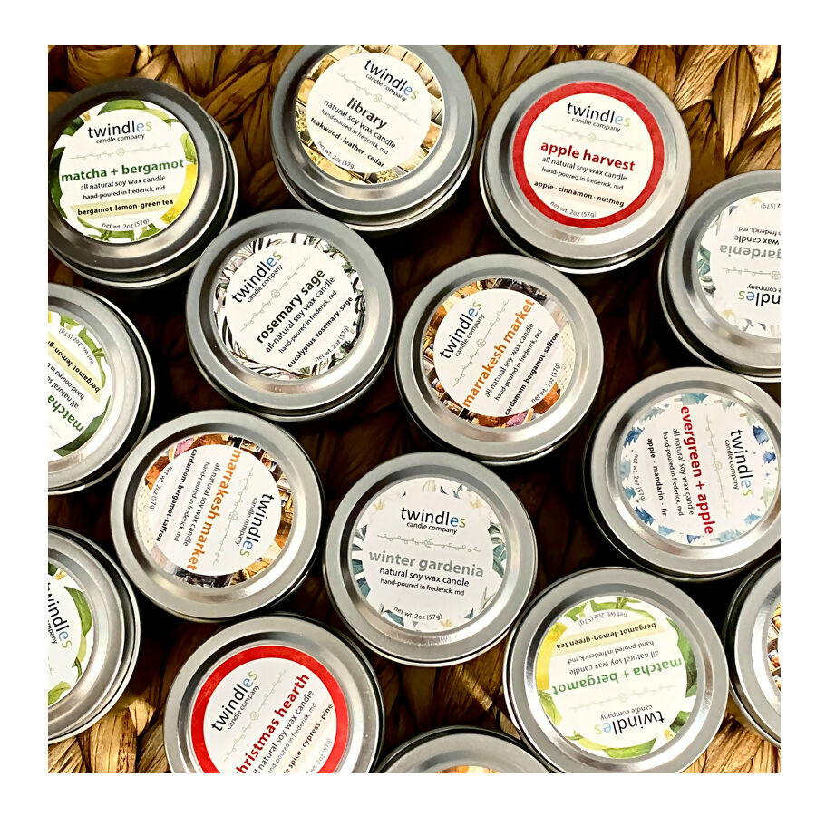 2 oz. Soy Wax Travel Tin Candle