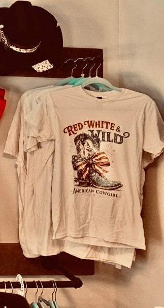 Red, White & Wild Tee