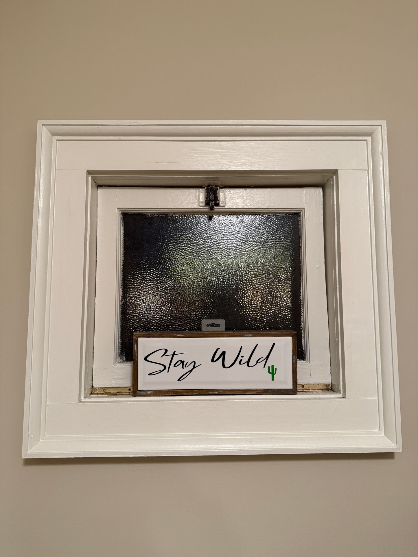 Stay Wild Ceramic Wooden Sign