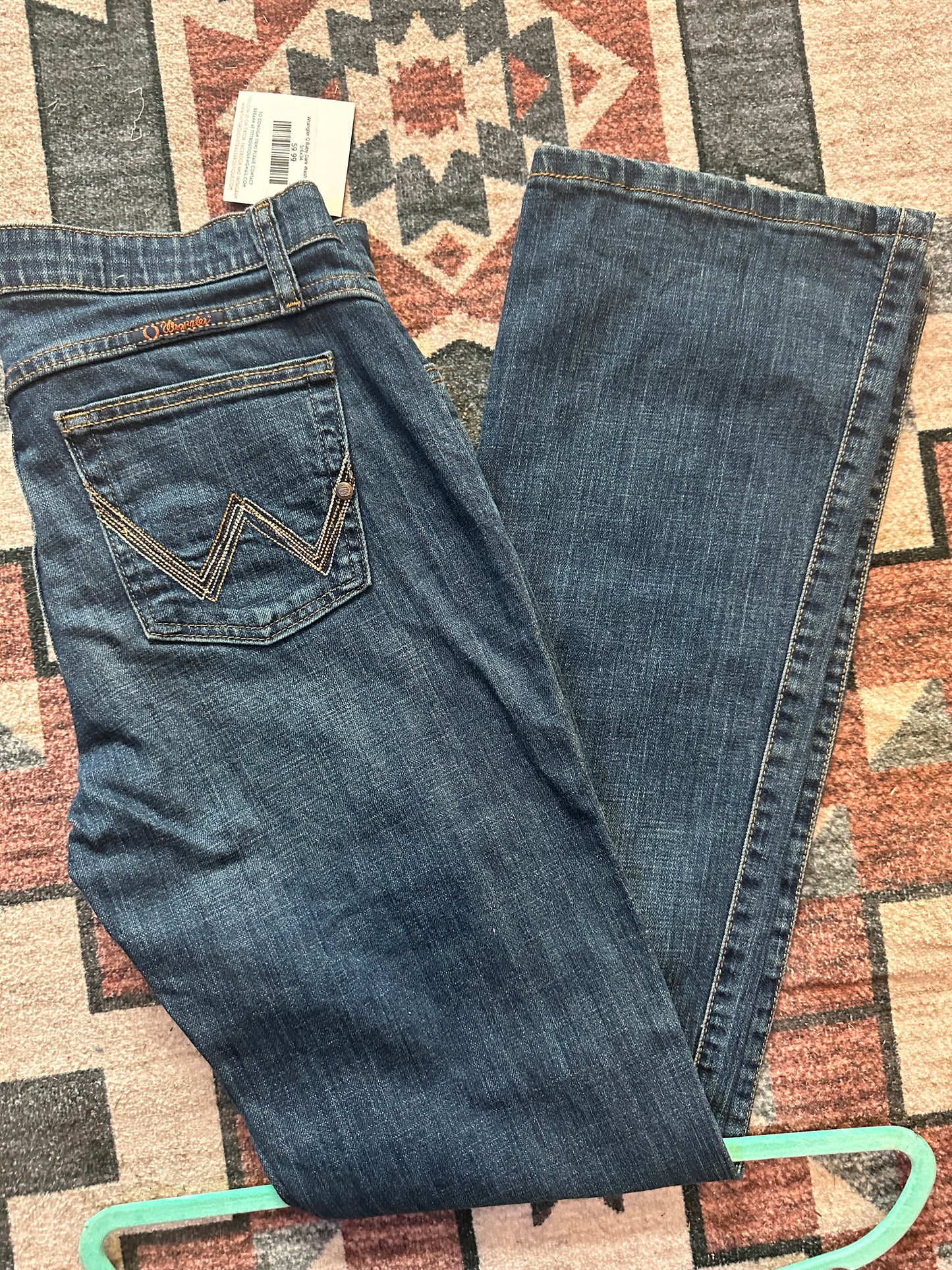 Wrangler Q Baby Dark Wash SIZE 5/6x34