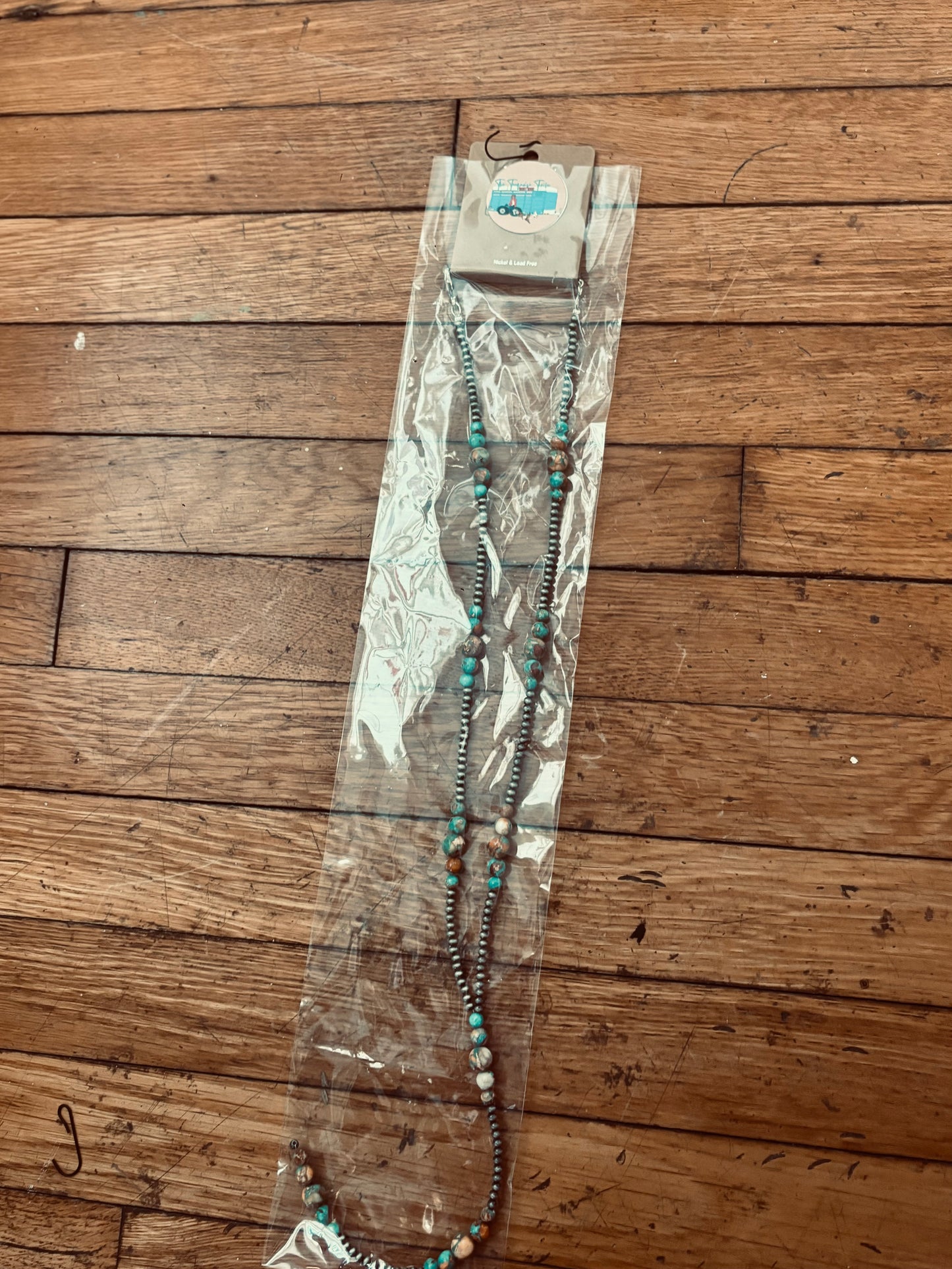 Faux Navajo Spiny Lariat Necklace