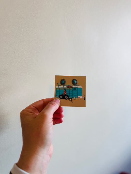 Turquoise Western Studs