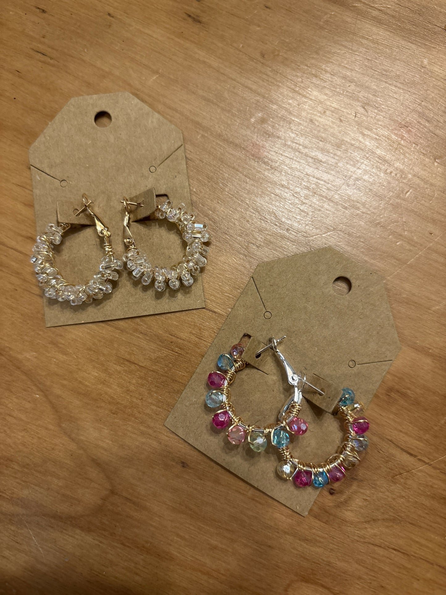 Multicolored Bead Earrings
