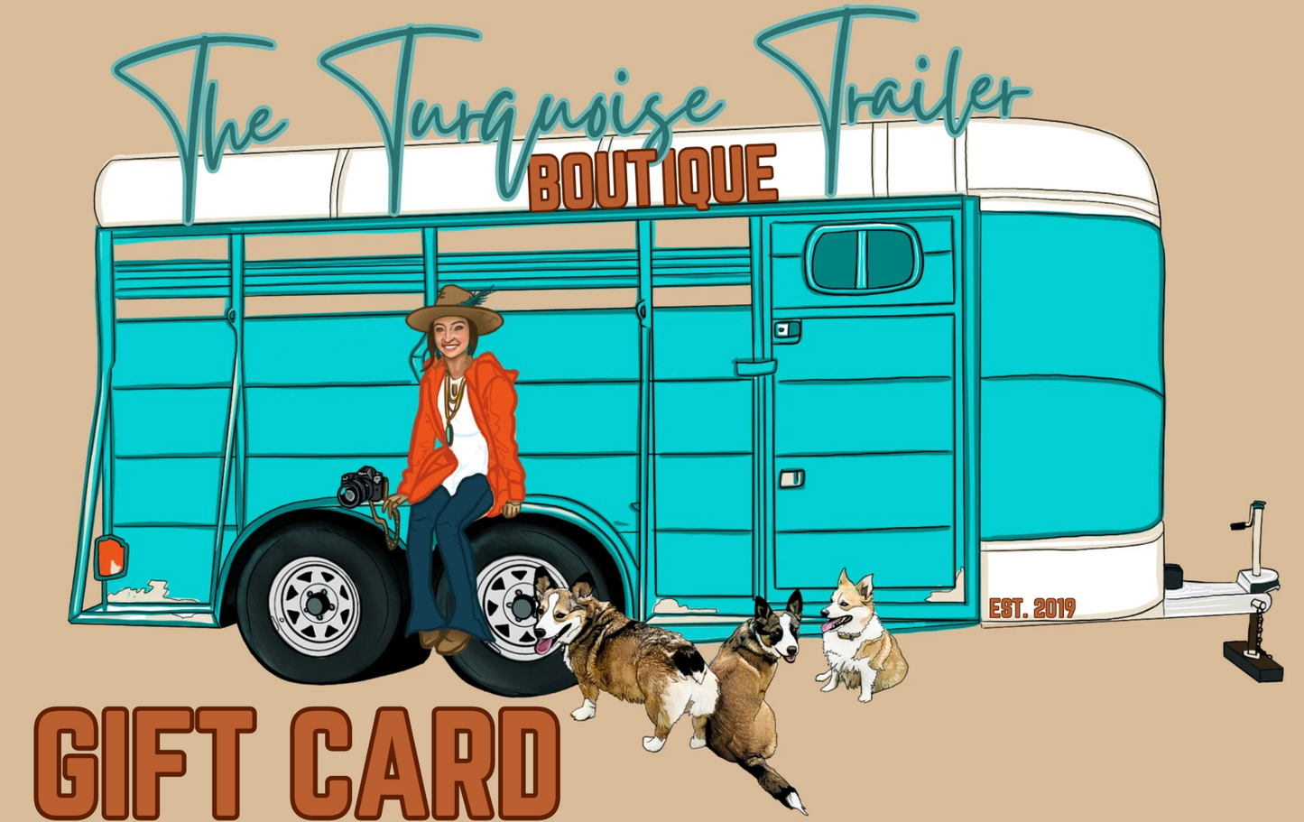 TURQUOISE TRAILER GIFT CARD