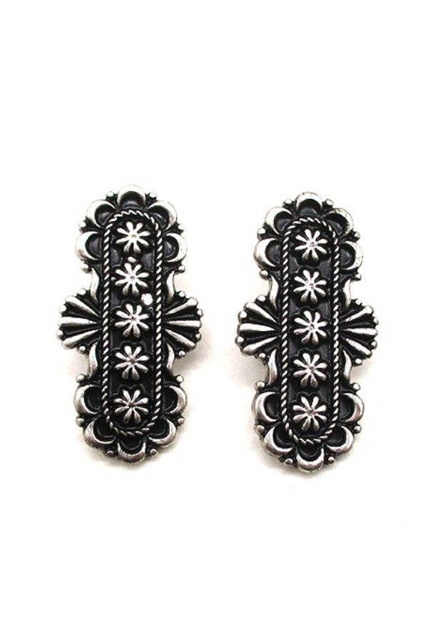 WESTERN CONCHO EARRINGS