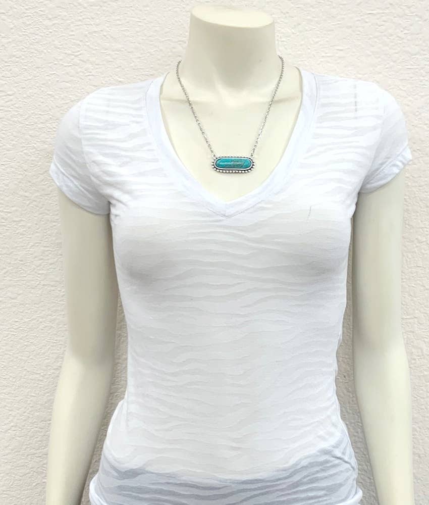 Turquoise Necklace Earrings Set