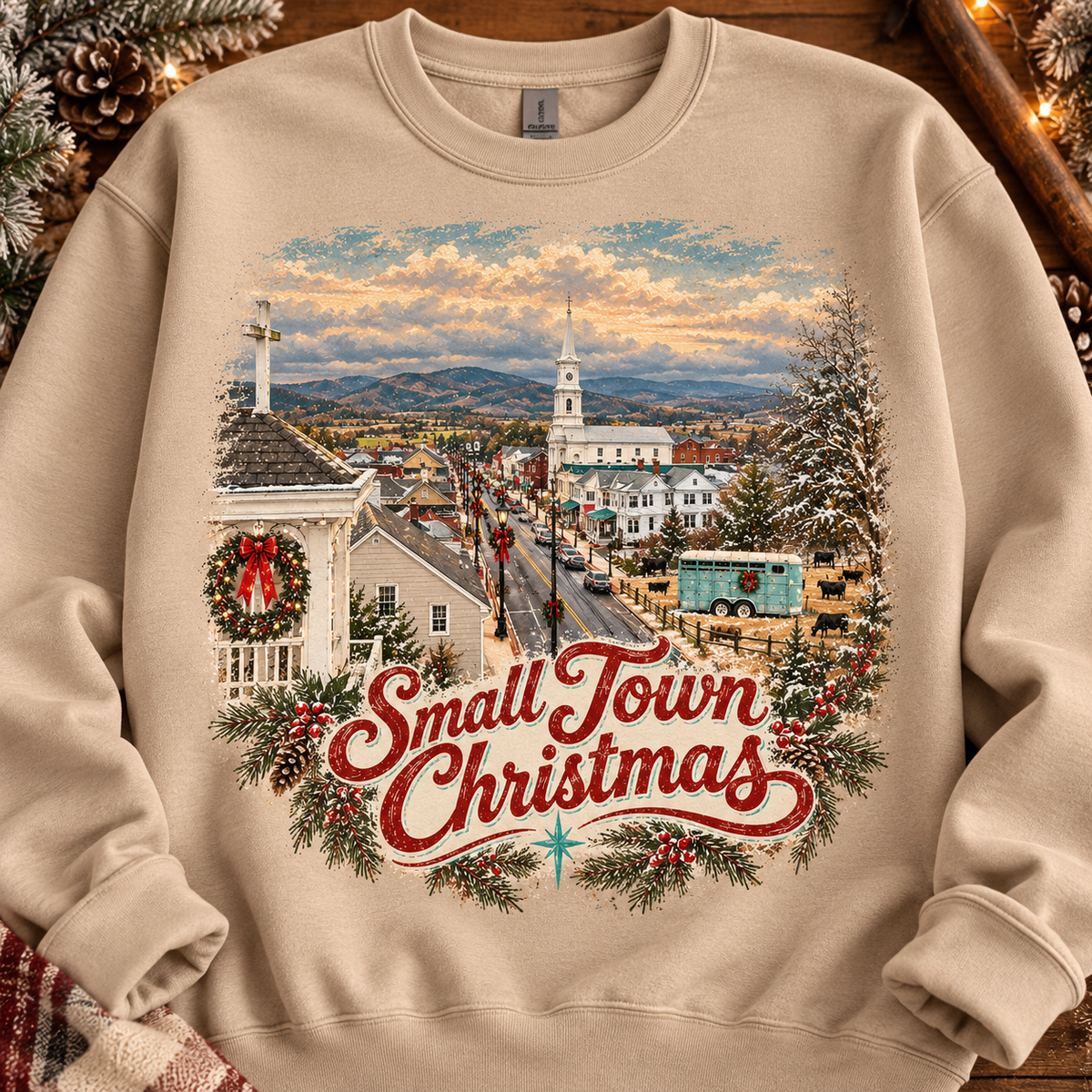 Small Town Christmas Crew Neck