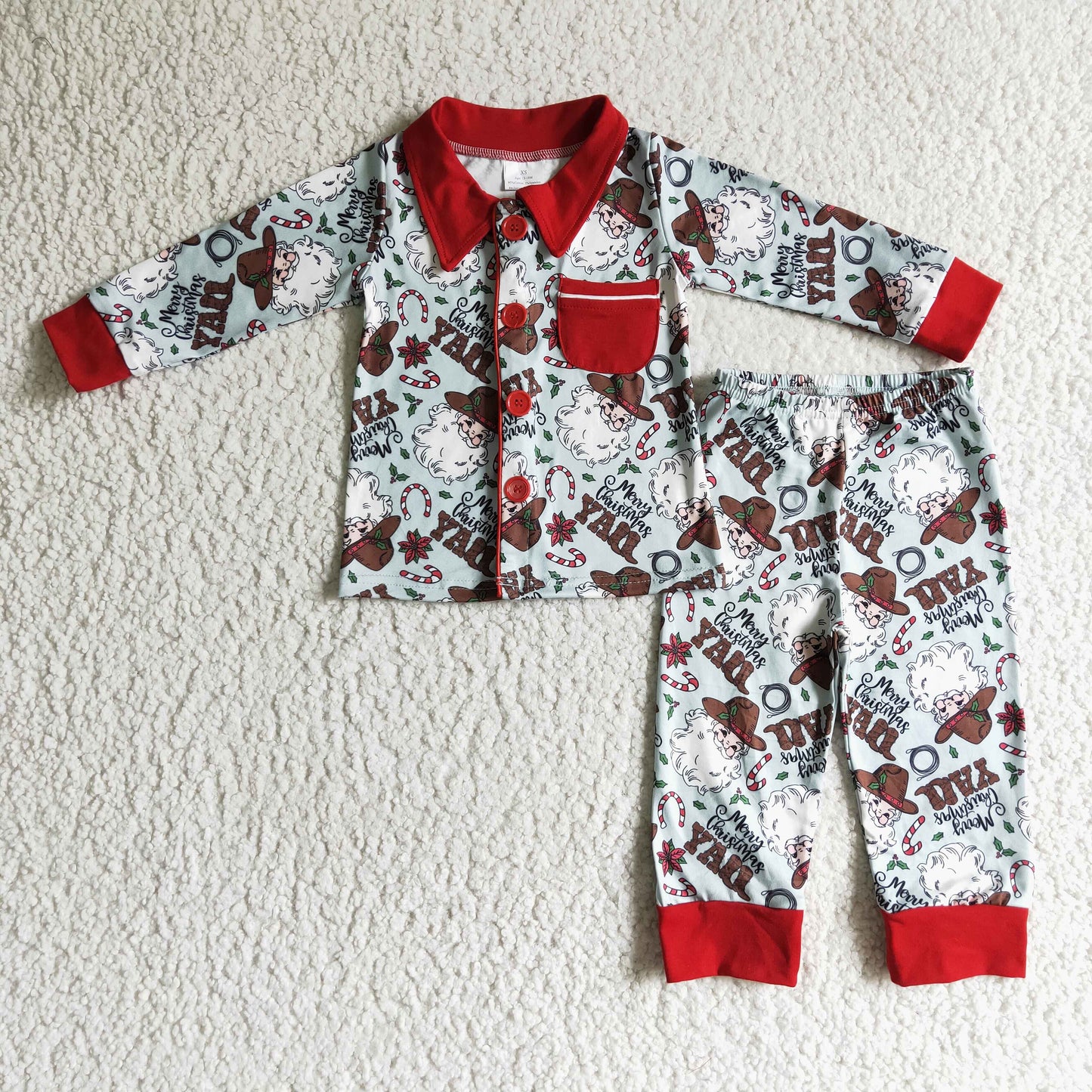 Merry Christmas Y'all Toddler & Kids PJs