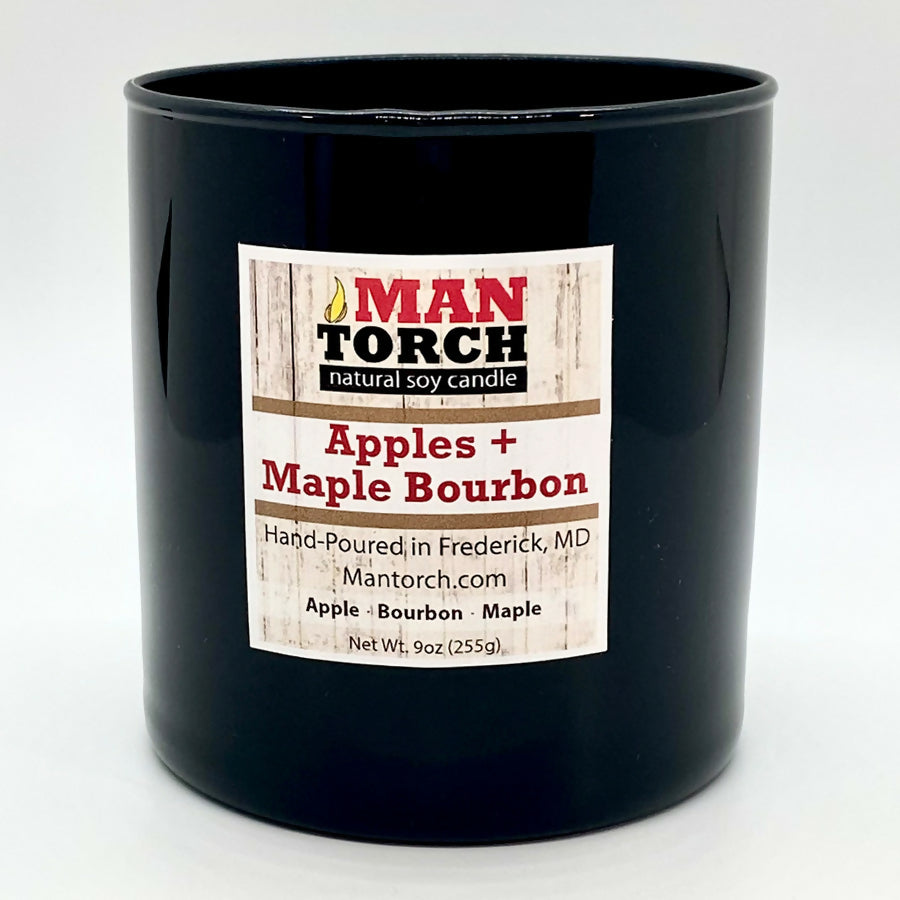 Apples & Maple Bourbon Mantorch Soy Candle | 9oz