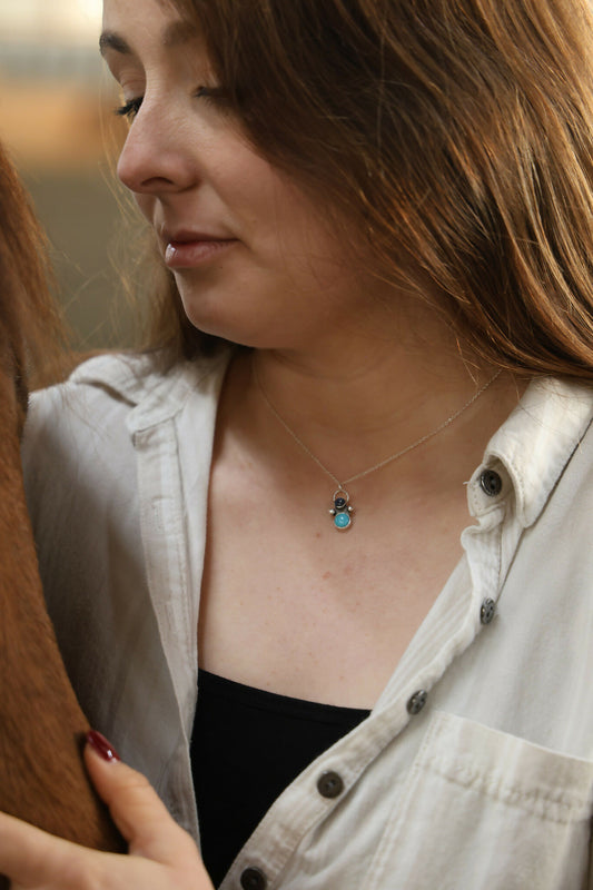 Kingman Turquoise and Sodalite necklace