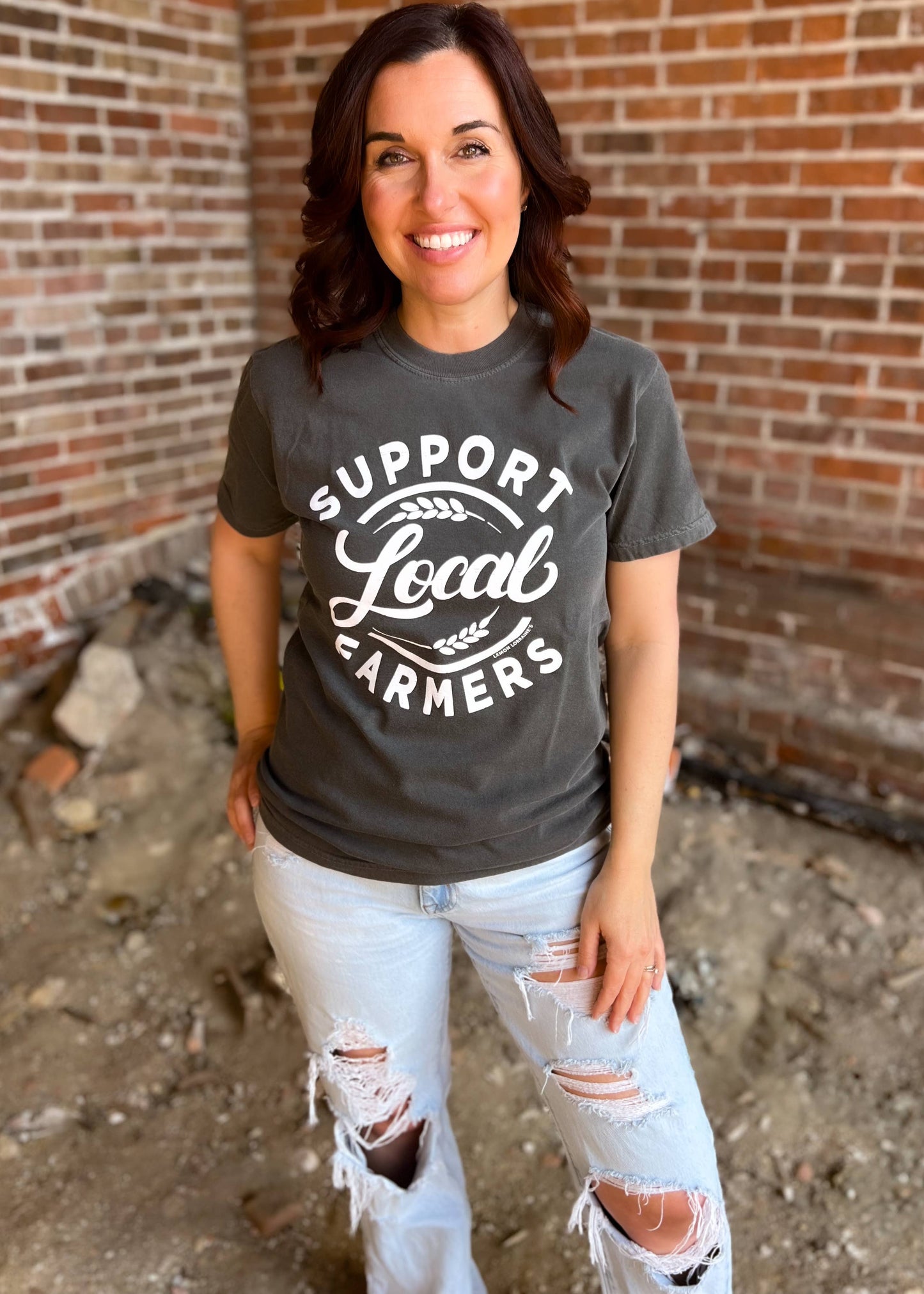 SUPPORT LOCAL FARMERS Graphic Tee
