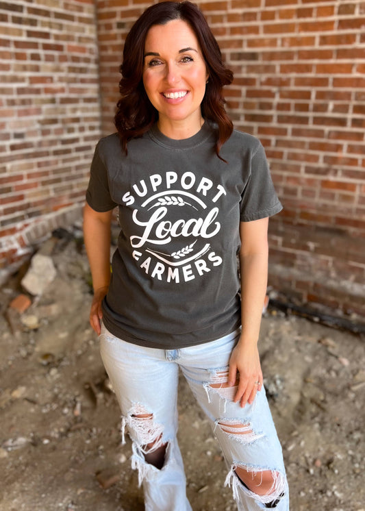 SUPPORT LOCAL FARMERS Graphic Tee