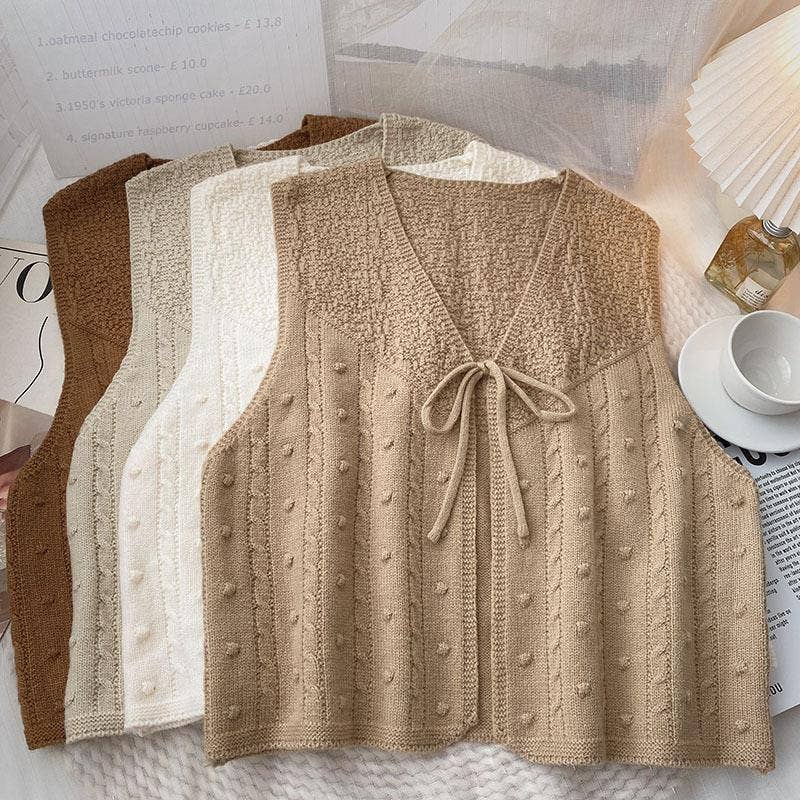 Knitted Bowtie Vest