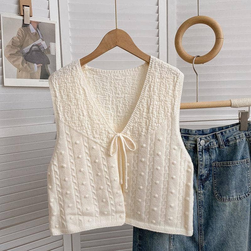 Knitted Bowtie Vest