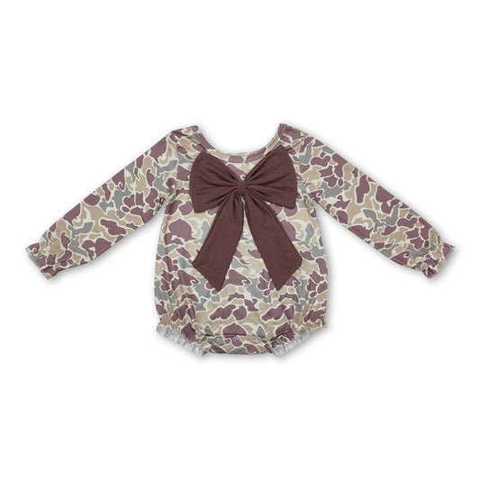 Miss Hunter Bow Onesie