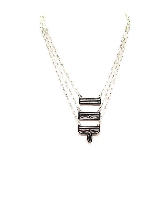 Western Stitch Necklace Set