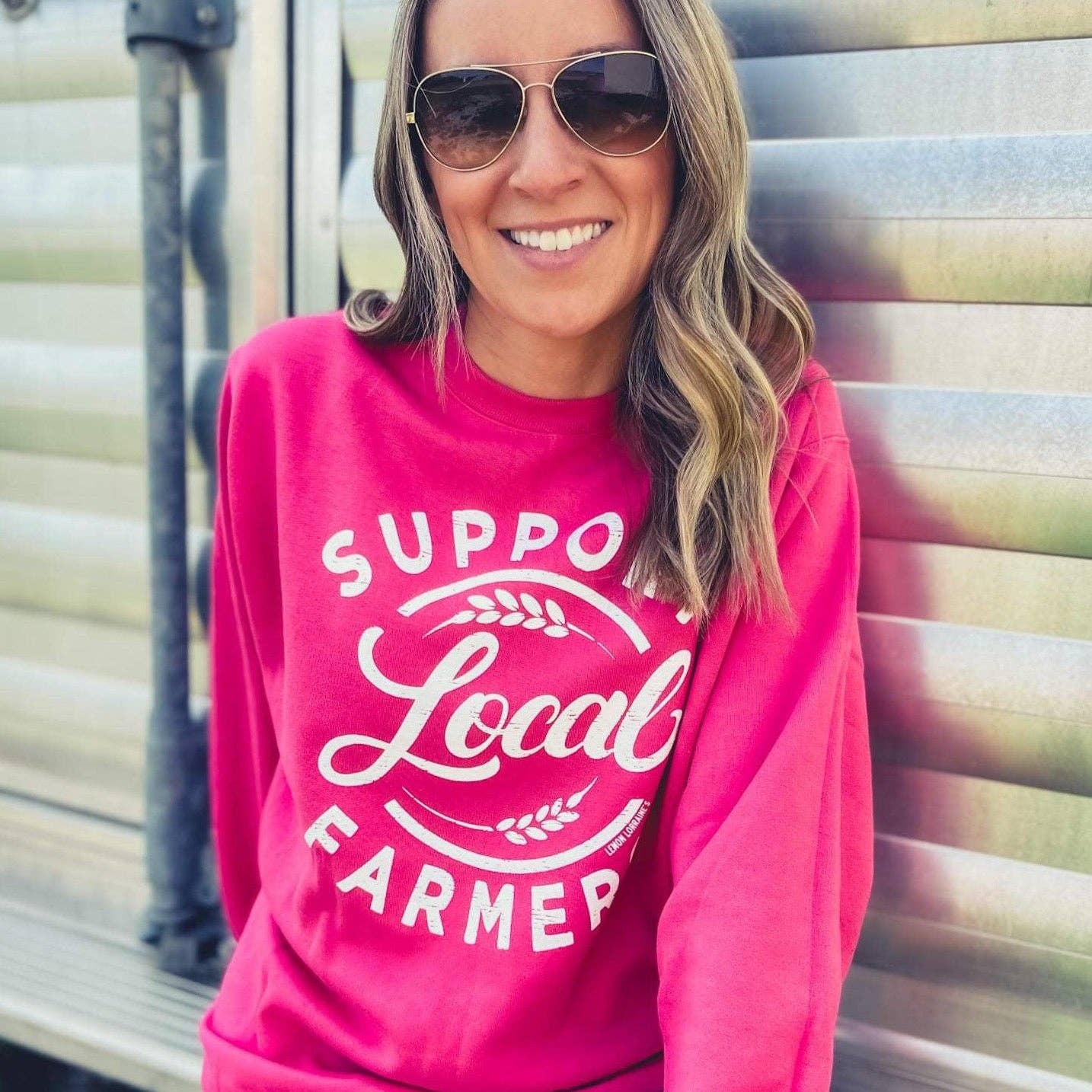 Support Local Farmers - Crewneck Sweatshirt