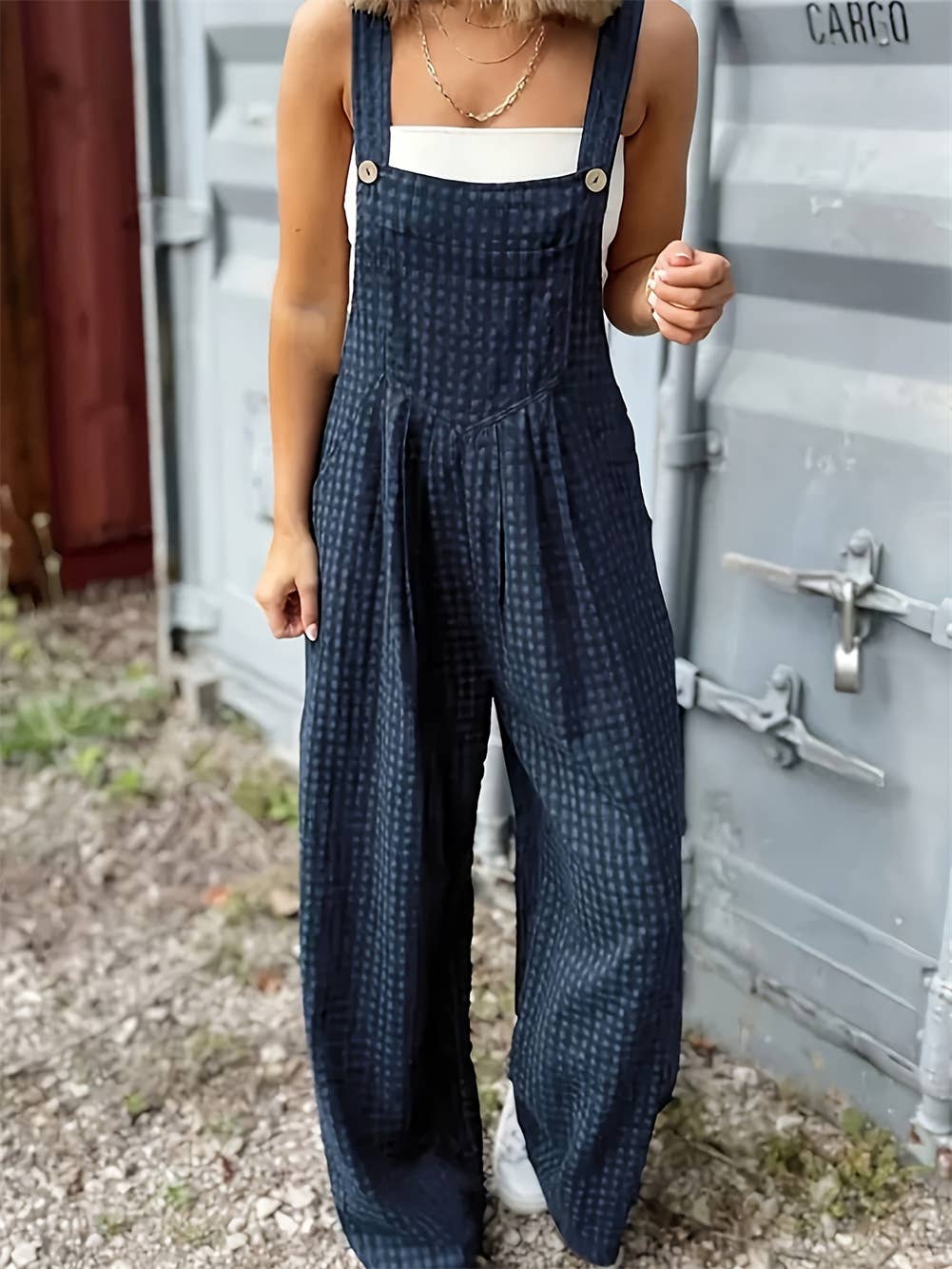 Retro Blue Overalls