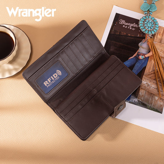 Wrangler Floral Tooled Wallet