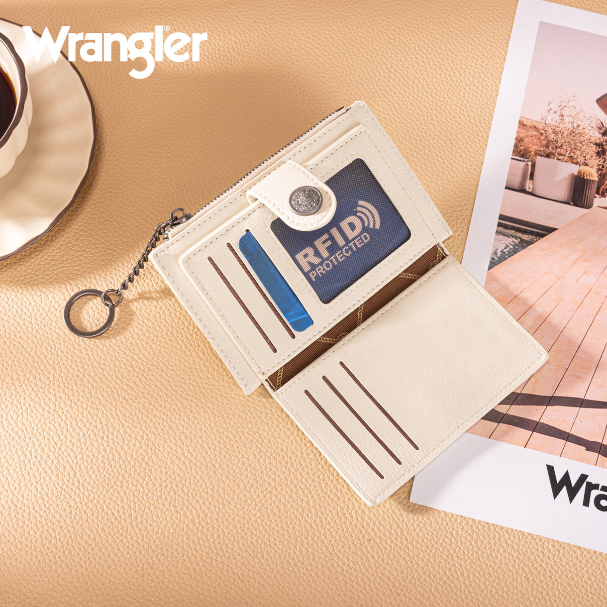 Wrangler Floral Key Ring Wallet