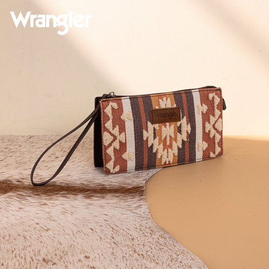 Wrangler Coffee Aztec Sherpa Handbag Family