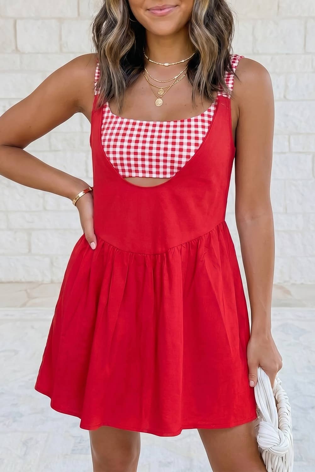 Red Rider Dress Romper