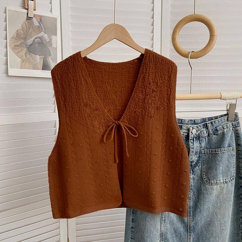 Knitted Bowtie Vest