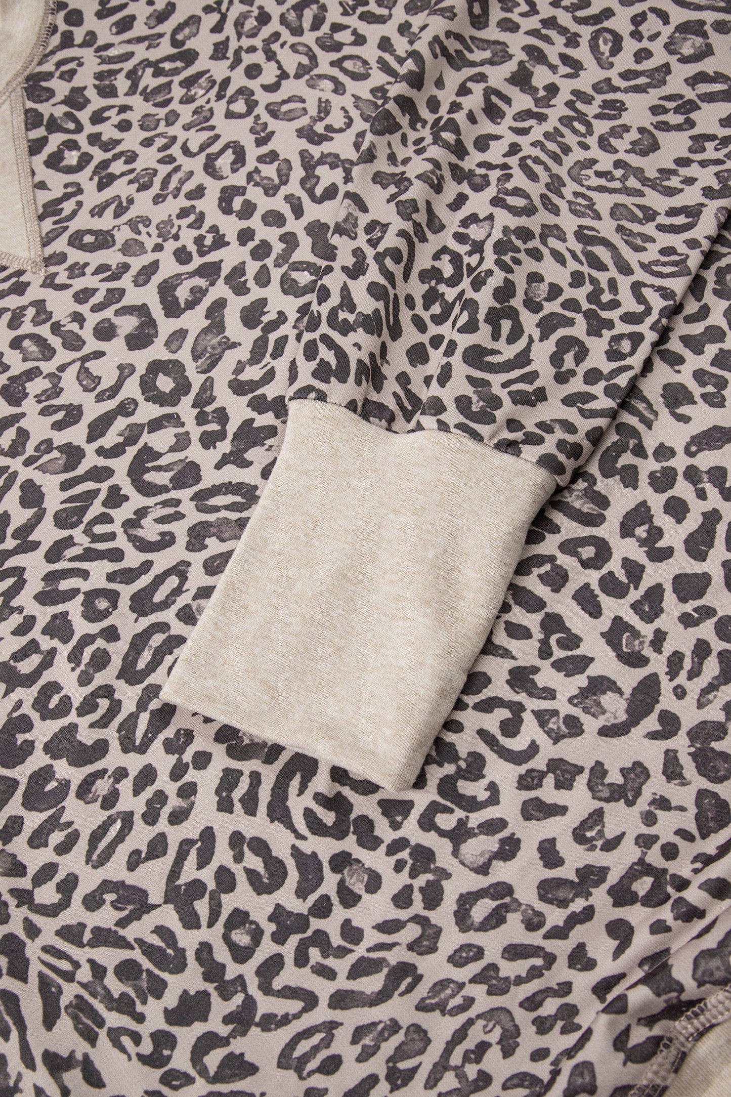 Leopard Long Sleeve Crew Neck Top