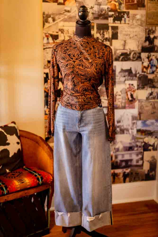 Country Road Leather Top