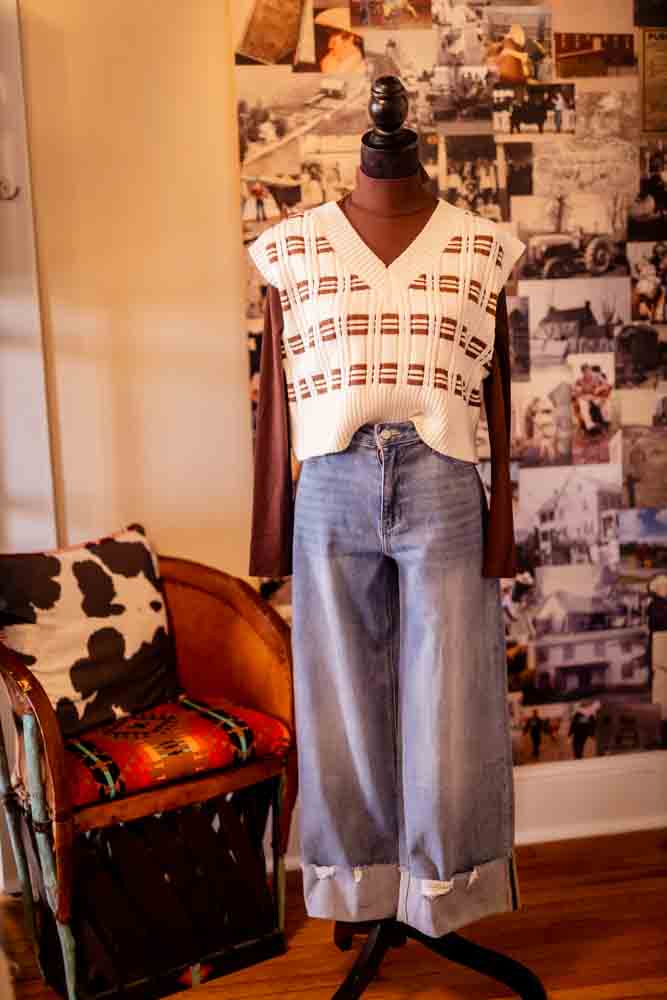 Brownie Cropped Knit Top
