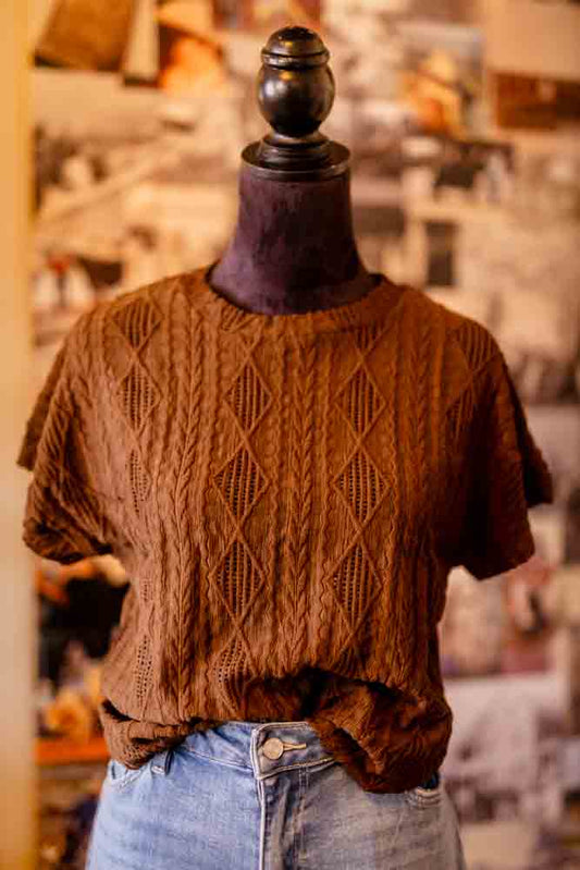 Aztec Textured Top