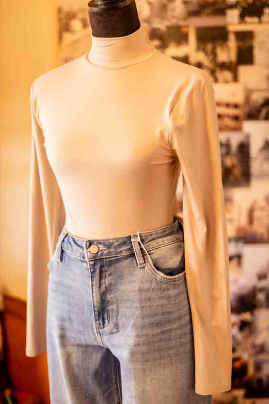 Long Sleeve Turtle Neck Bodysuit