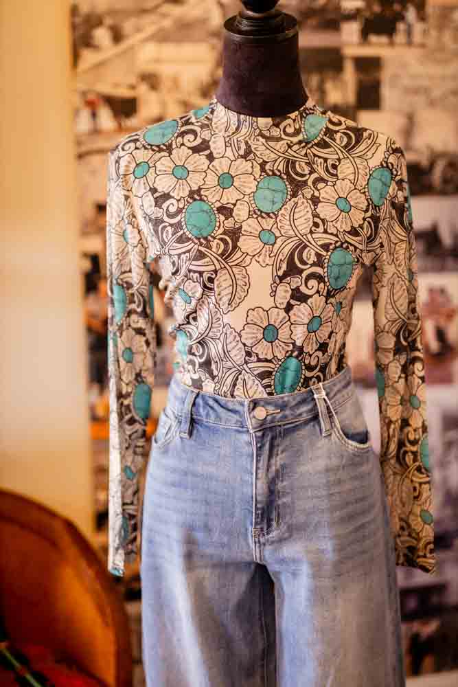 Tattoos On This Town Mesh Top